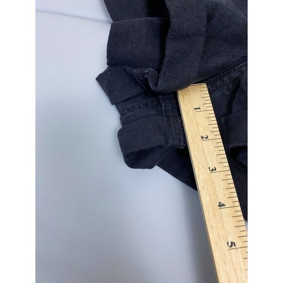 NEW Asos Black Elastic Waist Curve Jean Shorts Womens Plus size 22 Cotton - Picture 9 of 11